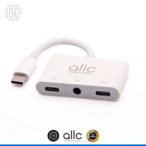 Cabo Adaptador de Áudio USB Tipo C para P2 USB C Fone e Microfone Type C PD Carregador Para Samsung - ALLC