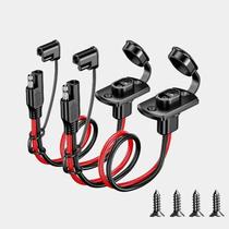 Cabo Adaptador De Conector Rápido SAE 1FT 12AWG Plug Macho Para Soquete Fêmea Para Veículo Elétrico