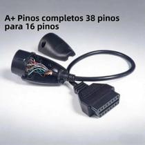 Cabo Adaptador De Diagnóstico OBD2 De 38 Pinos Para 16 Pinos Mercedes Benz Conector Completo Cabo Adaptador De Diagnóstico OBD2 De 38 Pinos Para 16 Pinos Mercedes Benz Conector Completo