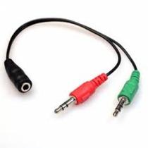 Cabo Adaptador De Fone 2 Entradas 1 Saida Cabo Adaptador De Fone 2 Entradas 1 Saida