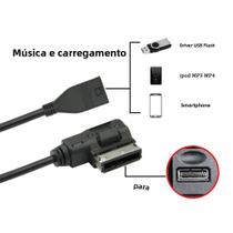 Cabo Adaptador De Interface De Música USB AMI MMI AUX MP3