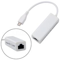 Cabo Adaptador De Rede Usb resistente 2.0 Para Rj45 10/100 Ethernet branco 4064 produto Original