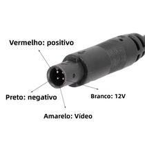 Cabo Adaptador De Sinal Para Câmera De Ré Automotiva De 4 Pinos Macho Para CVBS RCA Fêmea
