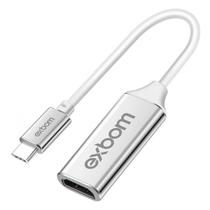 Cabo Adaptador de Vídeo USB Tipo-C para HDMI Fêmea 4K Exbom U3V-X40