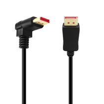 Cabo adaptador DisplayPort 1.4 BolaAzul 90 graus 8K/60Hz 4K/144Hz