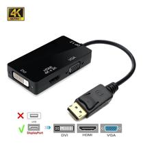 Cabo Adaptador Displayport Hdmi 4K Vga Dvi 3840X2160 30Hz