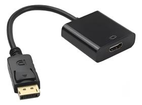 Cabo Adaptador Displayport Para Hdmi Preto Dp Hdmi