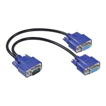 Cabo Adaptador Duplicador Y VGA 1 Macho x 2 VGA Fêmea LE5514