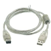 Cabo adaptador Firewire IEEE 1394 de 6 pinos macho para USB 2.0 macho