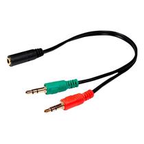 Cabo Adaptador Flex 2 P2 Macho Para 1 P3 Fêmea 18cm Preto - XC-ADP-21 Cabo Adaptador Flex 2 P2 Macho Para 1 P3 Fêmea 18cm Preto - XC-ADP-21