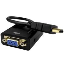 Cabo Adaptador HDMI Macho para VGA Fêmea cpm Áudio P2 CB0109B - Amz