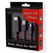 Cabo Adaptador HDMI para Micro USB S3/S4/S5/Note II e 3