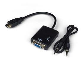 Cabo Adaptador HDMI para VGA com Áudio Cabo Adaptador HDMI para VGA com Áudio