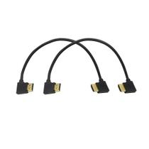 Cabo adaptador HDMI SinLoon banhado a ouro 90 da direita para a esquerda