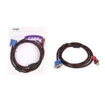 Cabo Adaptador Hdmi Vga 1.8 Metros Nylon Lelong Le-6619-1.8m