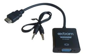 Cabo Adaptador Hdmi X Vga Hd Conversor Saída P2 Áudio Cabo Adaptador Hdmi X Vga Hd Conversor Saída P2 Áudio