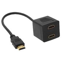 Cabo Adaptador HLD HDMI para HDMI X2 Femea - Preto