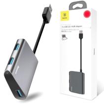 Cabo Adaptador hub USB Baseus EnJoyment USB 3.0 2x USB 3.0 para MacbookK Notebook