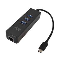Cabo Adaptador Hub Usb-C 3.1 Com 3 Portas 3.0 Rede Gigabit Cabo Adaptador Hub Usb-C 3.1 Com 3 Portas 3.0 Rede Gigabit