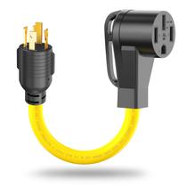 Cabo Adaptador LAVANDINO 30A para 50A RV 30 cm Cabo Adaptador LAVANDINO 30A para 50A RV 30 cm