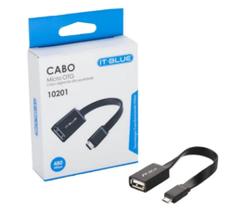 Cabo adaptador micro usb otg it-blue 10201