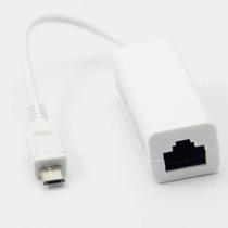 Cabo adaptador micro USB para rede ethernet rj45 USB 2.0