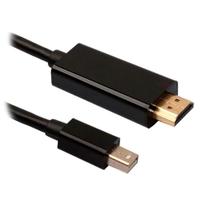 Cabo Adaptador Mini Displayport M x HDMI M 1,8m Preto ou branco 4K Ultra