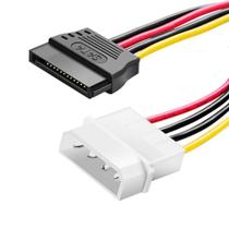 Cabo Adaptador Molex Para Sata Energia Alimentação Fonte Pc