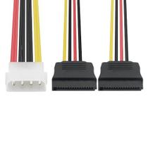 Cabo Adaptador Molex-SATA 15P 20cm - Conexão Rápida