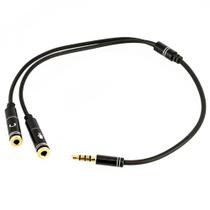 Cabo Adaptador Mxt P3 Macho Para 2 P2 Fêmea 20Cm Cabo Adaptador Mxt P3 Macho Para 2 P2 Fêmea 20Cm