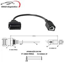 Cabo Adaptador OBD1 De 3 Pinos Para OBD2 De 16 Pinos Ferramenta De Diagnóstico