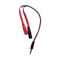 Cabo Adaptador OEX CE402, 2P2 para P3, Preto e Vermelho - 487412 Cabo Adaptador OEX CE402, 2P2 para P3, Preto e Vermelho - 487412