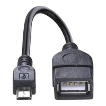 Cabo Adaptador OTG Tipo C Mini Macro USB Femea Macho