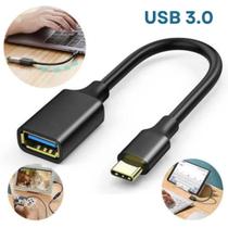 Cabo Adaptador OTG USB 3.0 para Tipo C Type C Pendrive Mouse Teclado Pendrive Femea Celular Smartphone - NOVA