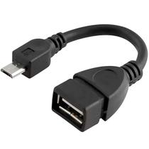 Cabo Adaptador OTG USB Fêmea para MiniUSB V8 Conecte Teclado, Mouse, Pendrive e Mais ao Celular