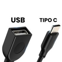 Cabo Adaptador OTG USB pra Tipo C Teclado Mouse Pendrive 2.0