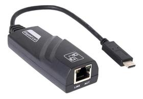 Cabo Adaptador P/ Lan Ethernet Rj45 Tipo C Usb 3.1 1000mbps