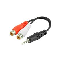 Cabo Adaptador P2 Macho 3,5mm X Rca Fêmea - Original Curto Cabo Adaptador P2 Macho 3,5mm X Rca Fêmea - Original Curto