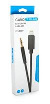 Cabo adaptador P2 macho x Lightning IOS 11/10.3 Branco LE-0159 It-Blue