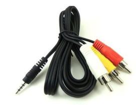 Cabo Adaptador P2 Para 3-RCA AV Saída Imagem - Áudio Vídeo Cabo Adaptador P2 Para 3-RCA AV Saída Imagem - Áudio Vídeo