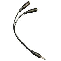 Cabo Adaptador P2 x P3 para Fone Headset e Microfone 2 em 1 Clanm