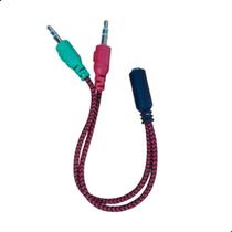 Cabo Adaptador P3 Femea X 2P2 Macho Objetiva