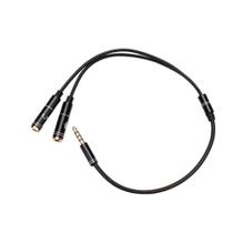 Cabo Adaptador P3 Macho / 2 P2 Fêmea Fone Microfone Game Pc Xbox Console - Baratotal Store