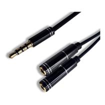 Cabo Adaptador P3 Macho Para 2 P2 Fêmea Fone Headset