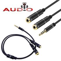 Cabo Adaptador P3 Macho X 2 P2 Fêmea Para Fone E Microfone P3X2P2 Cabo Adaptador P3 Macho X 2 P2 Fêmea Para Fone E Microfone P3X2P2