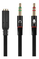 Cabo Adaptador P3 Para Fone Microfone P2 Macho X 2 P2 Fêmea - It Cabo Adaptador P3 Para Fone Microfone P2 Macho X 2 P2 Fêmea - It