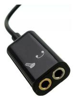 Cabo Adaptador P3 X P2 Fone Microfone Lapela No Celular Bh