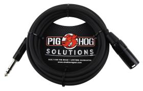 Cabo adaptador Pig Hog PX-TMXM50 1/4 TRS para XLR de 50 pés