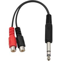 Cabo adaptador Poyiccot RCA fêmea para divisor de 1/4" de 20 cm