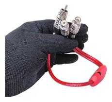 Cabo Adaptador RCA 2 Fêmea para 1 Macho Tomate MCB-049